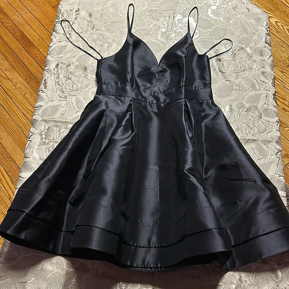 Forever 21 black spaghetti strap formal dress. - Picture 3 of 8